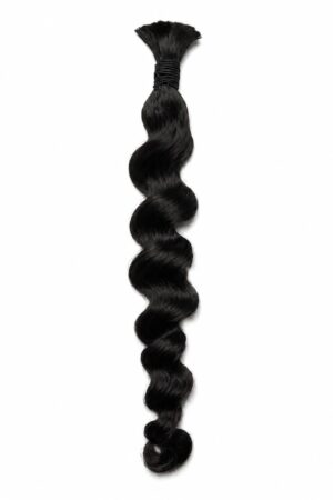 Rich black Loose wavy 20 Inches